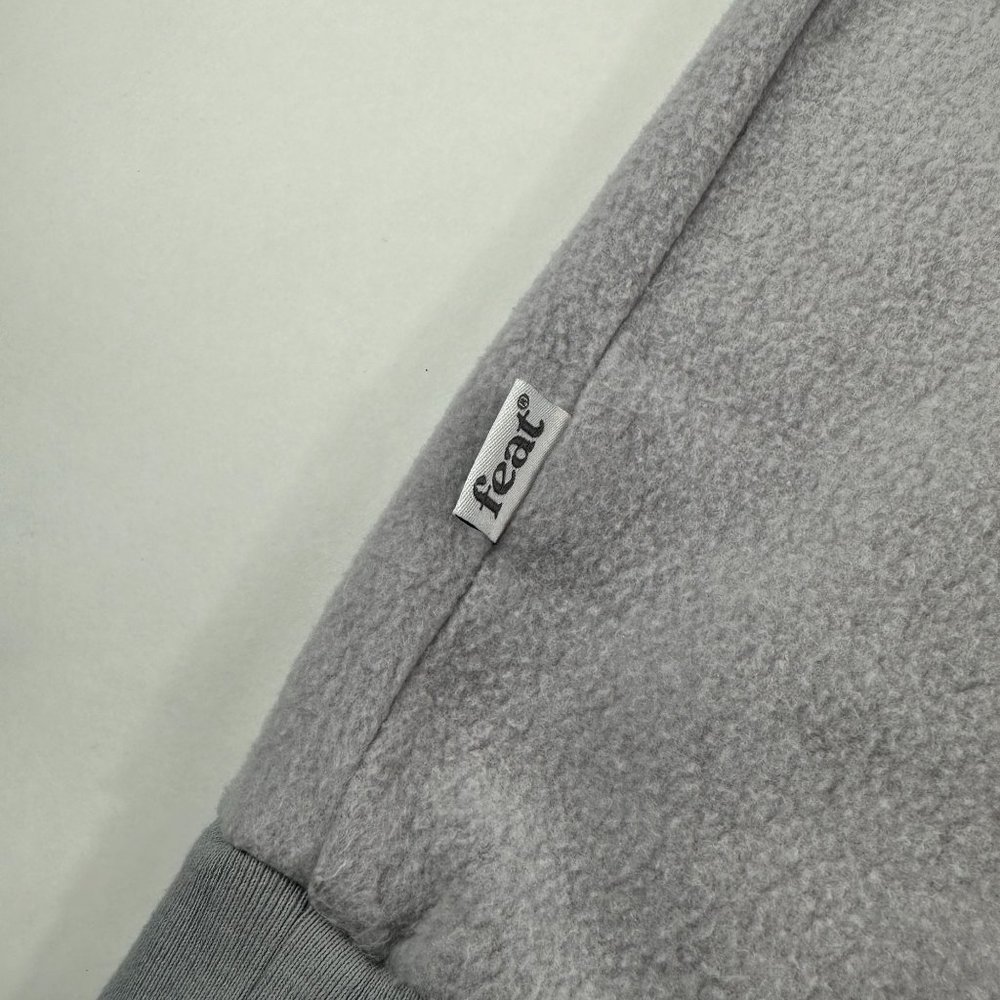 FEAT Adults Blanket Blend Hoodie Sz S Gray Soft Pullover Lounging - Picture 8 of 12
